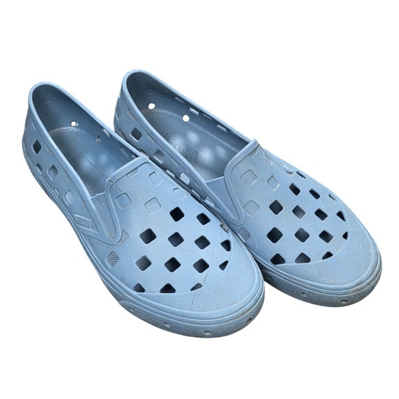 Vans Other - Vans Trek Slip-On Slate Blue Water Shoes Men's Size 9 Checkerboard Cutout